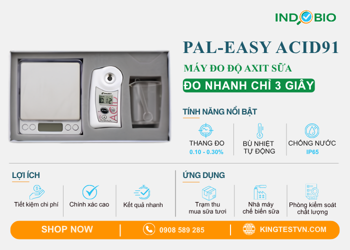 máy đo độ axit cầm tay đo sữa